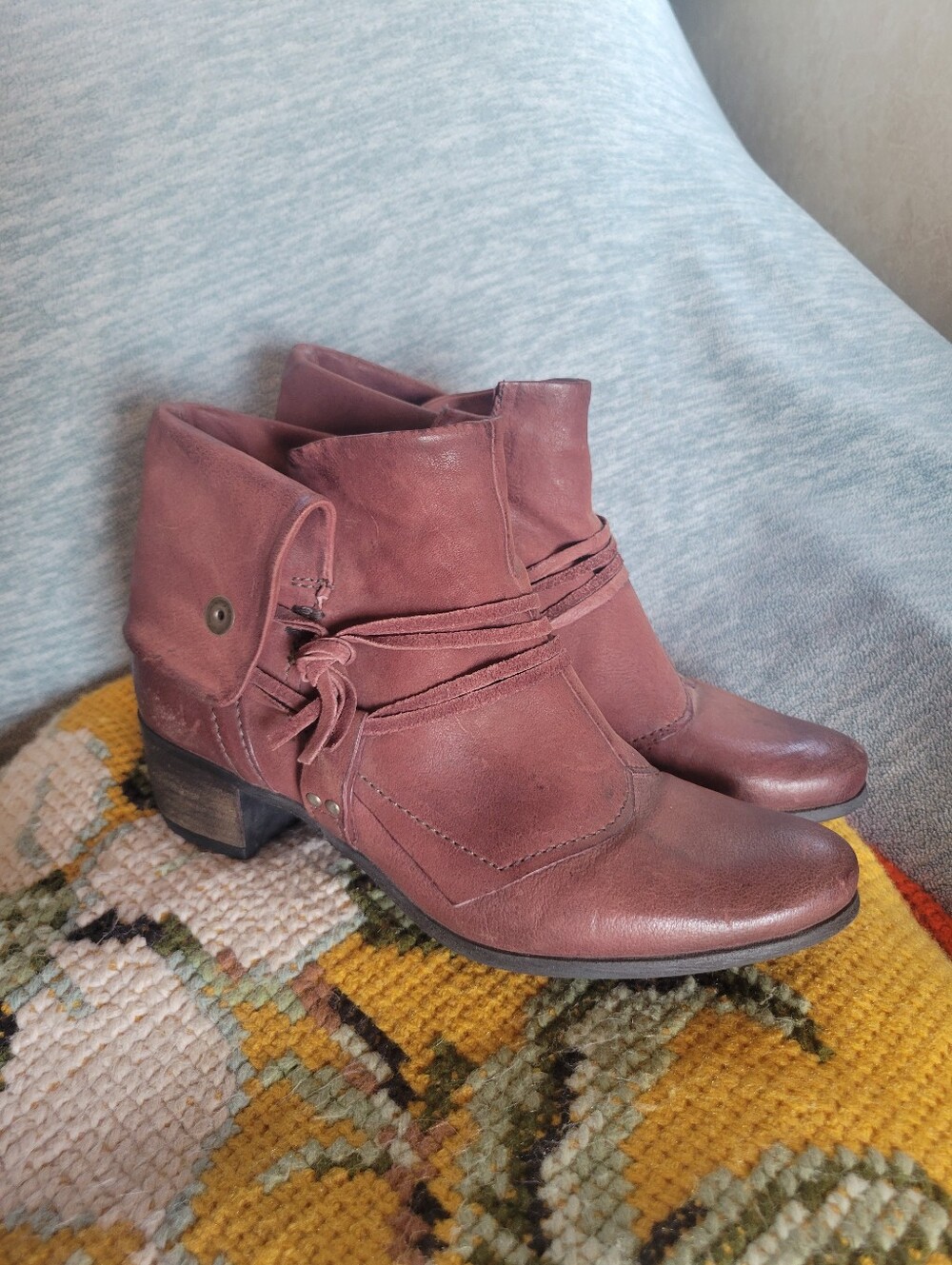 MJUS Boho Leather Booties!